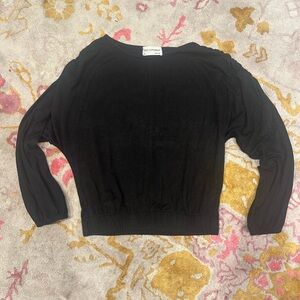 Anthropologie Black Crew Neck Sweater